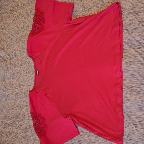 Old Navy Tops - Old Navy Women's Everywhere Cutwork Top Pink Size XL NWOT
